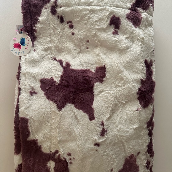 Sugar Plum Calf Minky Blanket New With Tags - Picture 3 of 4